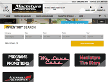 Tablet Screenshot of macintyrechevrolet.com